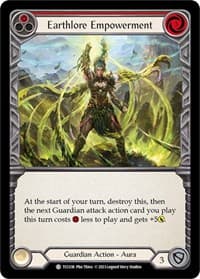 Earthlore Empowerment (Red) - Round the Table: TCCxLSS - Flesh and Blood TCG card