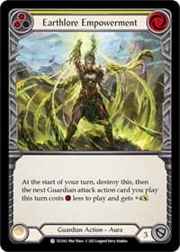 Earthlore Empowerment (Yellow) - Round the Table: TCCxLSS - Flesh and Blood TCG card