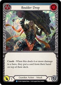 Boulder Drop (Blue) - Round the Table: TCCxLSS - Flesh and Blood TCG card