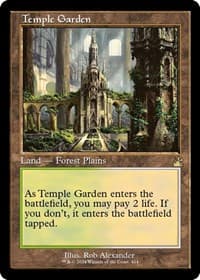 Temple Garden (Retro Frame) - Ravnica Remastered - Magic: The Gathering card