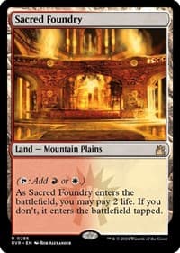 Sacred Foundry - Ravnica Remastered - Magic: The Gathering card