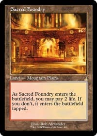 Sacred Foundry (Retro Frame) - Ravnica Remastered - Magic: The Gathering card