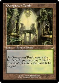 Overgrown Tomb (Retro Frame) - Ravnica Remastered - Magic: The Gathering card