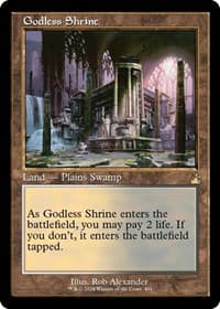 Godless Shrine (Retro Frame) - Ravnica Remastered - Magic: The Gathering card