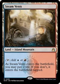 Steam Vents - Ravnica Remastered - Magic: The Gathering card