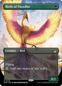Birds of Paradise (Anime Borderless) - Ravnica Remastered - Magic: The Gathering card