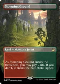Stomping Ground (Borderless) - Ravnica Remastered - Magic: The Gathering card