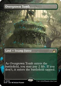 Overgrown Tomb (Borderless) - Ravnica Remastered - Magic: The Gathering card