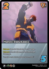 Heroic Endurance - UniVersus: My Hero Academia: Jet Burn - UniVersus card
