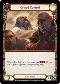 Crowd Control (Red) - Round the Table: TCCxLSS - Flesh and Blood TCG card
