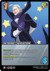 Internet Sensation - UniVersus: My Hero Academia: Jet Burn - UniVersus card