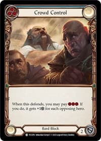 Crowd Control (Blue) - Round the Table: TCCxLSS - Flesh and Blood TCG card