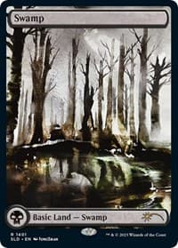 Swamp (1401) - Secret Lair Drop Series - Magic: The Gathering card