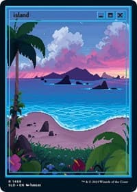 Island (1469) - Secret Lair Drop Series - Magic: The Gathering card