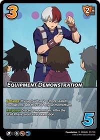 Equipment Demonstration - UniVersus: My Hero Academia: Jet Burn - UniVersus card
