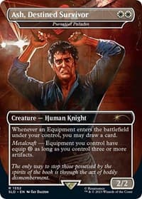 Ash, Destined Survivor - Puresteel Paladin - Secret Lair Drop Series - Magic: The Gathering card