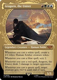 Aragorn, the Uniter (Showcase) (Surge Foil) - Universes Beyond: The Lord of the Rings: Tales of Middle-earth - Magic: The Gathering card