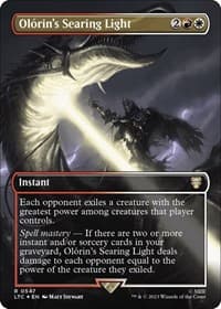 Olorin's Searing Light (Borderless) (Surge Foil) - Commander: The Lord of the Rings: Tales of Middle-earth - Magic: The Gathering card