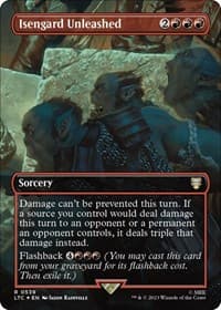 Isengard Unleashed (Borderless) (Surge Foil) - Commander: The Lord of the Rings: Tales of Middle-earth - Magic: The Gathering card