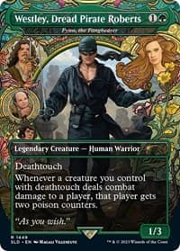 Westley, Dread Pirate Roberts - Fynn, the Fangbearer - Secret Lair Drop Series - Magic: The Gathering card