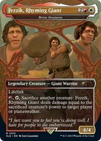 Fezzik, Rhyming Giant - Brion Stoutarm - Secret Lair Drop Series - Magic: The Gathering card