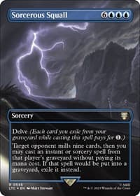 Sorcerous Squall (Borderless) (Surge Foil) - Commander: The Lord of the Rings: Tales of Middle-earth - Magic: The Gathering card