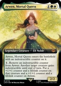 Arwen, Mortal Queen (Extended Art) (Surge Foil) - Universes Beyond: The Lord of the Rings: Tales of Middle-earth - Magic: The Gathering card