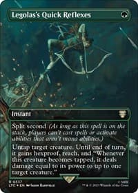 Legolas's Quick Reflexes (Borderless) (Surge Foil) - Commander: The Lord of the Rings: Tales of Middle-earth - Magic: The Gathering card
