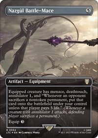 Nazgul Battle-Mace (Borderless) (Surge Foil) - Commander: The Lord of the Rings: Tales of Middle-earth - Magic: The Gathering card