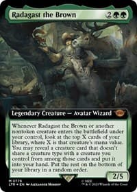 Radagast the Brown (Extended Art) (Surge Foil) - Universes Beyond: The Lord of the Rings: Tales of Middle-earth - Magic: The Gathering card