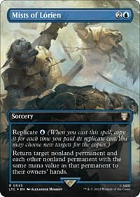 Mists of Lorien (Borderless) (Surge Foil) - Commander: The Lord of the Rings: Tales of Middle-earth - Magic: The Gathering card