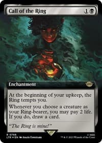 Call of the Ring (Extended Art) (Surge Foil) - Universes Beyond: The Lord of the Rings: Tales of Middle-earth - Magic: The Gathering card
