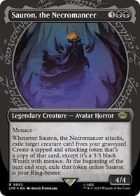 Sauron, the Necromancer (Showcase) (Surge Foil) - Universes Beyond: The Lord of the Rings: Tales of Middle-earth - Magic: The Gathering card