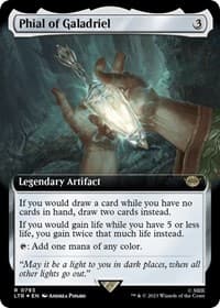 Phial of Galadriel (Extended Art) (Surge Foil) - Universes Beyond: The Lord of the Rings: Tales of Middle-earth - Magic: The Gathering card