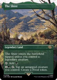The Shire (Borderless) (Surge Foil) - Universes Beyond: The Lord of the Rings: Tales of Middle-earth - Magic: The Gathering card
