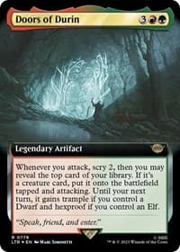 Doors of Durin (Extended Art) (Surge Foil) - Universes Beyond: The Lord of the Rings: Tales of Middle-earth - Magic: The Gathering card