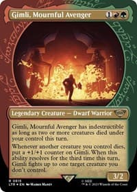 Gimli, Mournful Avenger (Showcase) (Surge Foil) - Universes Beyond: The Lord of the Rings: Tales of Middle-earth - Magic: The Gathering card