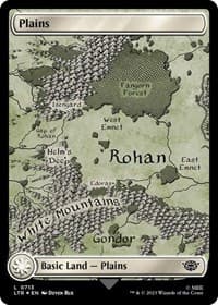 Plains (0713) (Surge Foil) - Universes Beyond: The Lord of the Rings: Tales of Middle-earth - Magic: The Gathering card