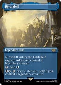 Rivendell (Borderless) (Surge Foil) - Universes Beyond: The Lord of the Rings: Tales of Middle-earth - Magic: The Gathering card