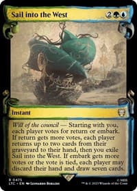 Sail into the West (Showcase Scrolls) - Commander: The Lord of the Rings: Tales of Middle-earth - Magic: The Gathering card