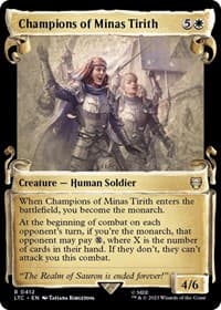 Champions of Minas Tirith (Showcase Scrolls) - Commander: The Lord of the Rings: Tales of Middle-earth - Magic: The Gathering card