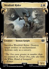 Westfold Rider (Showcase Scrolls) - Universes Beyond: The Lord of the Rings: Tales of Middle-earth - Magic: The Gathering card