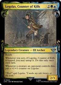 Legolas, Counter of Kills (Showcase Scrolls) - Universes Beyond: The Lord of the Rings: Tales of Middle-earth - Magic: The Gathering card