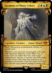 Saruman of Many Colors (Showcase Scrolls) - Universes Beyond: The Lord of the Rings: Tales of Middle-earth - Magic: The Gathering card