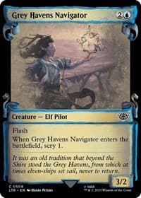 Grey Havens Navigator (Showcase Scrolls) - Universes Beyond: The Lord of the Rings: Tales of Middle-earth - Magic: The Gathering card