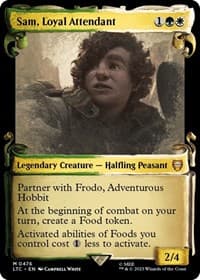 Sam, Loyal Attendant (Showcase Scrolls) - Commander: The Lord of the Rings: Tales of Middle-earth - Magic: The Gathering card