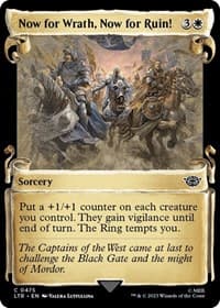 Now for Wrath, Now for Ruin! (Showcase Scrolls) - Universes Beyond: The Lord of the Rings: Tales of Middle-earth - Magic: The Gathering card
