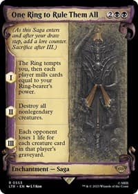 One Ring to Rule Them All (Showcase Scrolls) - Universes Beyond: The Lord of the Rings: Tales of Middle-earth - Magic: The Gathering card