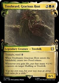 Treebeard, Gracious Host (Showcase Scrolls) - Commander: The Lord of the Rings: Tales of Middle-earth - Magic: The Gathering card