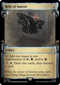 Relic of Sauron (Showcase Scrolls) - Commander: The Lord of the Rings: Tales of Middle-earth - Magic: The Gathering card